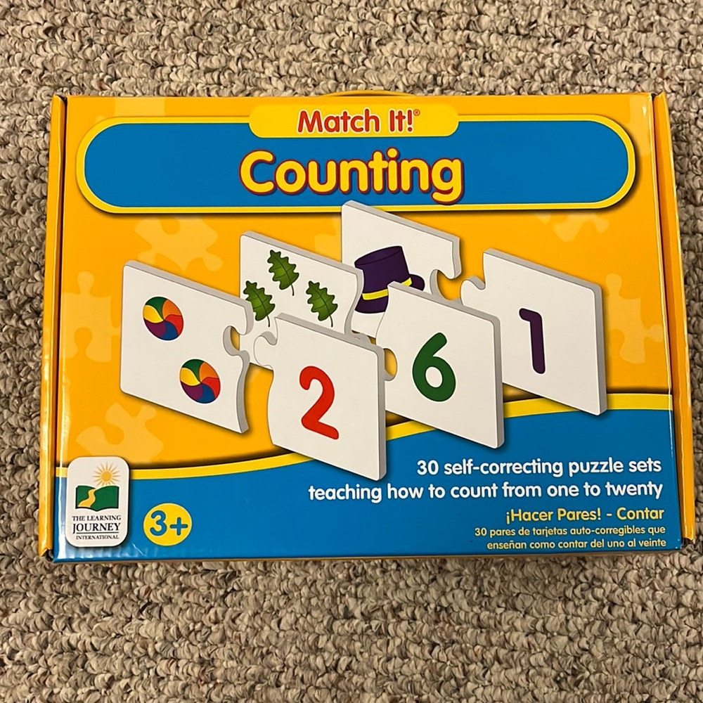 The Leaning Journey counting puzzles set